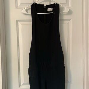 HURLEY BLACK JUMPSUIT ADJUSTABLE BUTTONS AT WAIST ZIPPER BACK SZ.SMALL🌈🌺✌🏻☀️NWOT